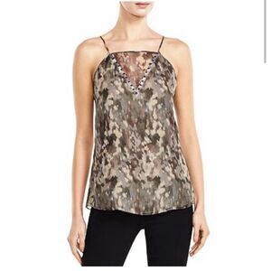 Haute Hippie Silk No Regrets Camo Camisole size medium